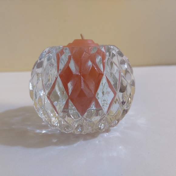 Coty Leffleur Crystal Candle Holder With A Fragrance Candle - Picture 2 of 12